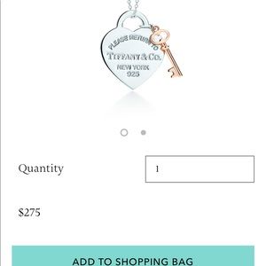 Tiffany & Co. Medium heart with chain